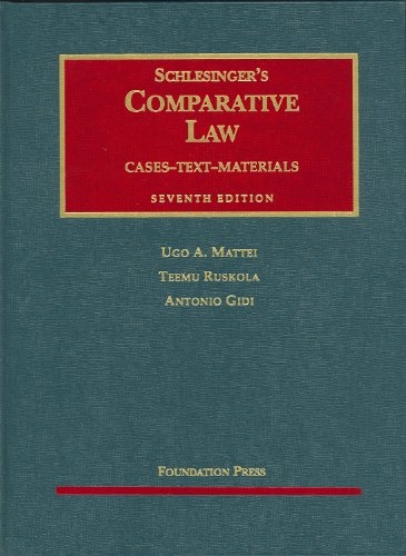 Schlesingers Comparative Law 7e USED